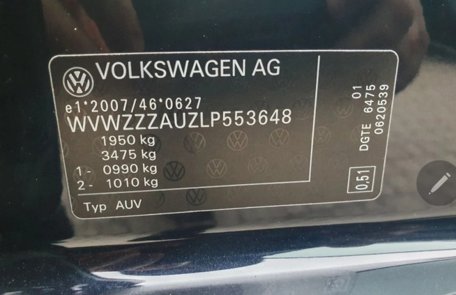 Volkswagen Golf cena 53997 przebieg: 167831, rok produkcji 2020 z Białystok małe 529